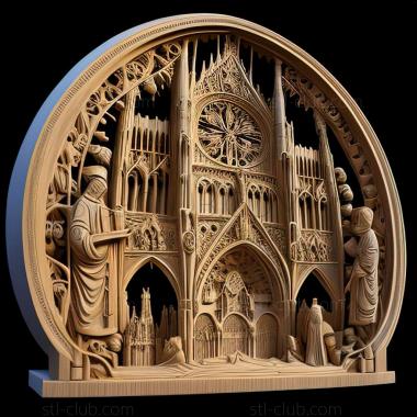 3D model notre dame (STL)